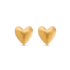 7879 Heart Stud Earrings In Gold