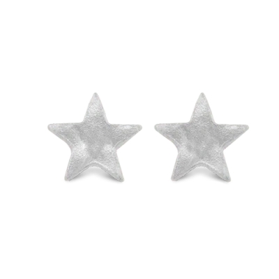 7879 Star Stud Earrings In Silver