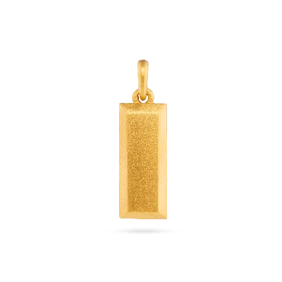 7879 Women's Gold Bullion Bar Pendant