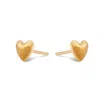 7879 Women's Gold Heart Stud Earrings