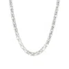 7879 Women's Silver Byzantine Chain Necklace