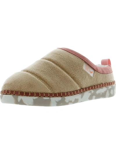 Dr. Scholl's Shoes Cozy Vibes Womens Slip On Slides Mule Slippers In Beige