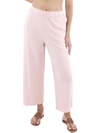 EILEEN FISHER WOMENS FRENCH TERRY STRAIGHT LEG CROPPED PANTS
