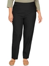 Alfred Dunner Plus Size Classic Allure Tummy Control Pull-on Short Length Pants In Black