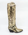 Zigi Valezka Knee High Boot In Gold