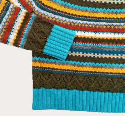 Tyler Boe Fairisle Crew Sweater In Multi