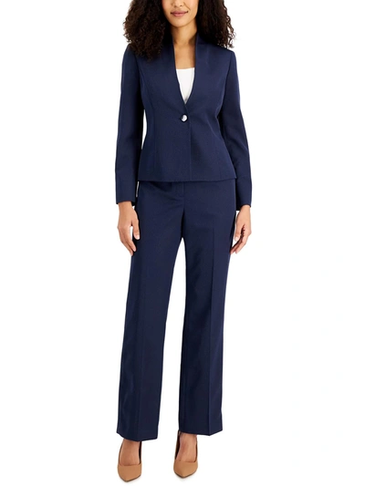 Le Suit Womens 2pc Office Pant Suit In Black