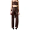 OSCAR THE COLLECTION KURE TROUSER IN BROWN
