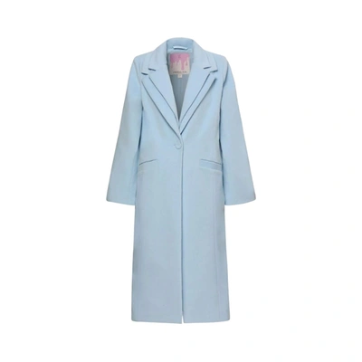 Unreal Fur Sardinia Single-breasted Coat In Blue