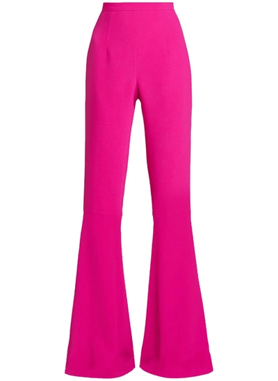 ANDREW GN CREPE FLARE PANT IN MAGENTA