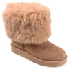 Journee Collection Women's Shanay Lug Sole Faux Fur Cold Weather Boots In Multi