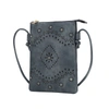 Mkf Collection By Mia K Arlett Vegan Leather Crossbody Handbag In Grey