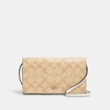 COACH OUTLET ANNA FOLDOVER CROSSBODY CLUTCH IN SIGNATURE CANVAS