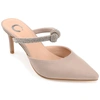 Journee Collection Lunna Crystal Embellished Pump In Gold