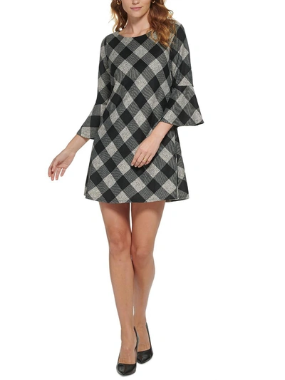 Jessica Howard Petites Womens Shift Mini Sweaterdress In Multi