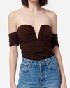 CAMI NYC LOUIS BODYSUIT IN CLOVE