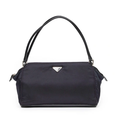 Prada Rectangular Zip Tote In Black