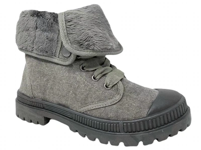 Very G In Charge Snap Boot In Gray In Grey