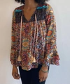 JOHNNY WAS MANDALA MARGOT BLOUSE IN MULTI A