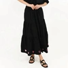 Kerri Rosenthal Gabrielle Maxi Skirt Hearts In Black In Black