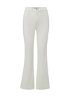 Veronica Beard Carson High Waist Flare Ankle Jeans In White