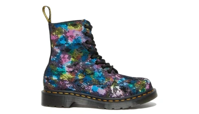 Dr. Martens' 1460 Pascal Tutti Fruity Suede In Black Multi Suede