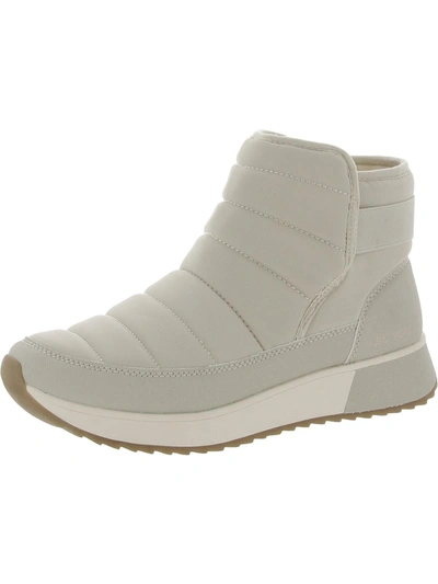 Dr. Scholl's Shoes Running Free Womens Fleece Lined Ankle Winter & Snow Boots In White
