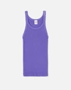RE/DONE RIBBED TANK TOP IN PURPLE