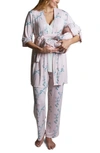 EVERLY GREY ANALISE DURING & AFTER 5-PIECE MATERNITY/NURSING SLEEP SET