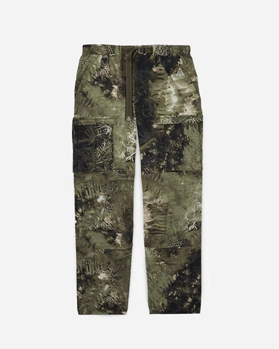 Nike Acg &#39;smith Summit&#39; Men&#39;s Allover Print Cargo Pants In Green