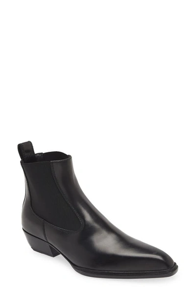 Alexander Wang Slick Pointed Toe Chelsea Boot In Black