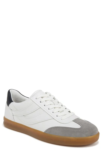 Vince Men's Oasis-m Leather Low-top Trainers In Chalk White