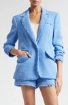 Cinq À Sept Khloe Boucle Blazer In French Blue