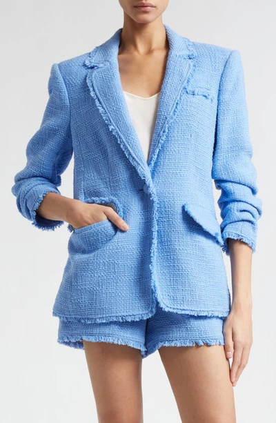 Cinq À Sept Khloe Boucle Blazer In French Blue