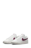 Nike Women's Court Legacy Next Nature Shoes In White/ Rosewood/ Sail/ Pink