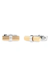 Ferragamo Man Branded Cufflinks In Pld Oro