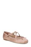 Circus Ny Women's Zuri Crossband Ballet Flats In Dark French Macaroon Satin