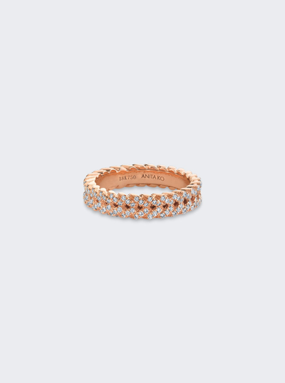 Anita Ko Diamond Braided Ring In Gold