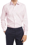 Eton Slim Fit Solid Dress Shirt In Dark Pink