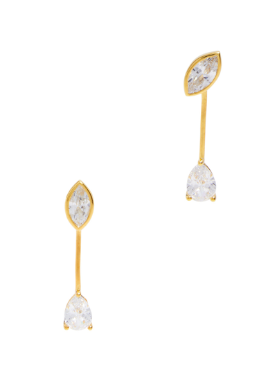 Anissa Kermiche Newly Weds Gold Vermeil Drop Earrings