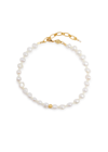 ANNI LU ANNI LU STELLA PEARLY 18KT GOLD-PLATED ANKLET