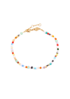 ANNI LU ANNI LU PRECIOUS MIX 18KT GOLD-PLATED BEADED BRACELET