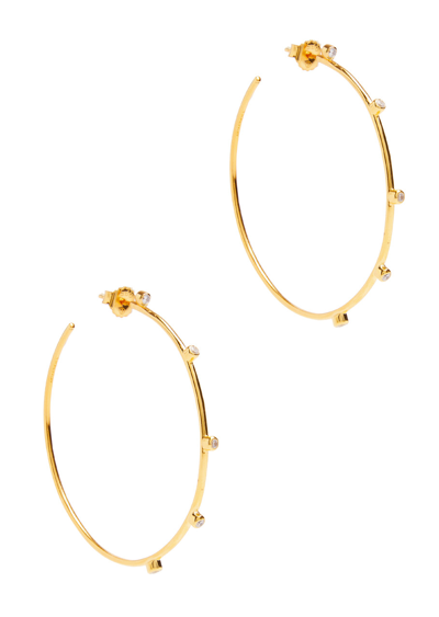 Anissa Kermiche Razzle Dazzle 18kt Gold-plated Hoop Earrings