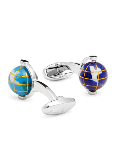 Paul Smith Globe Cufflinks In Silver
