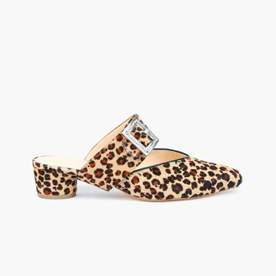 Alterre Leopard V Slide Grace Strap In Brown