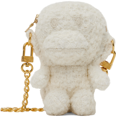 Bape White Tweed Baby Milo Bag