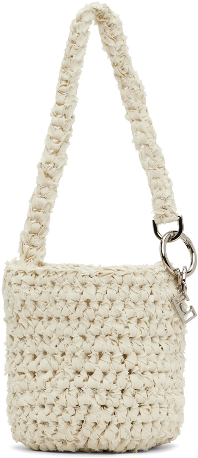 Low Classic Off-white Knitted Bag In Ivory