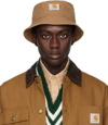 Carhartt Wip Bayfield Bucket Hat Unisex Brown In Hamilton Brown Cherry