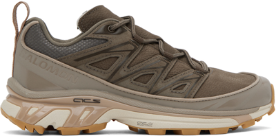 Salomon Brown Xt-6 Expanse Leather Sneakers