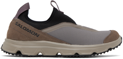 Salomon Taupe & Black Rx Snug Sneakers In Vintage Khaki/black